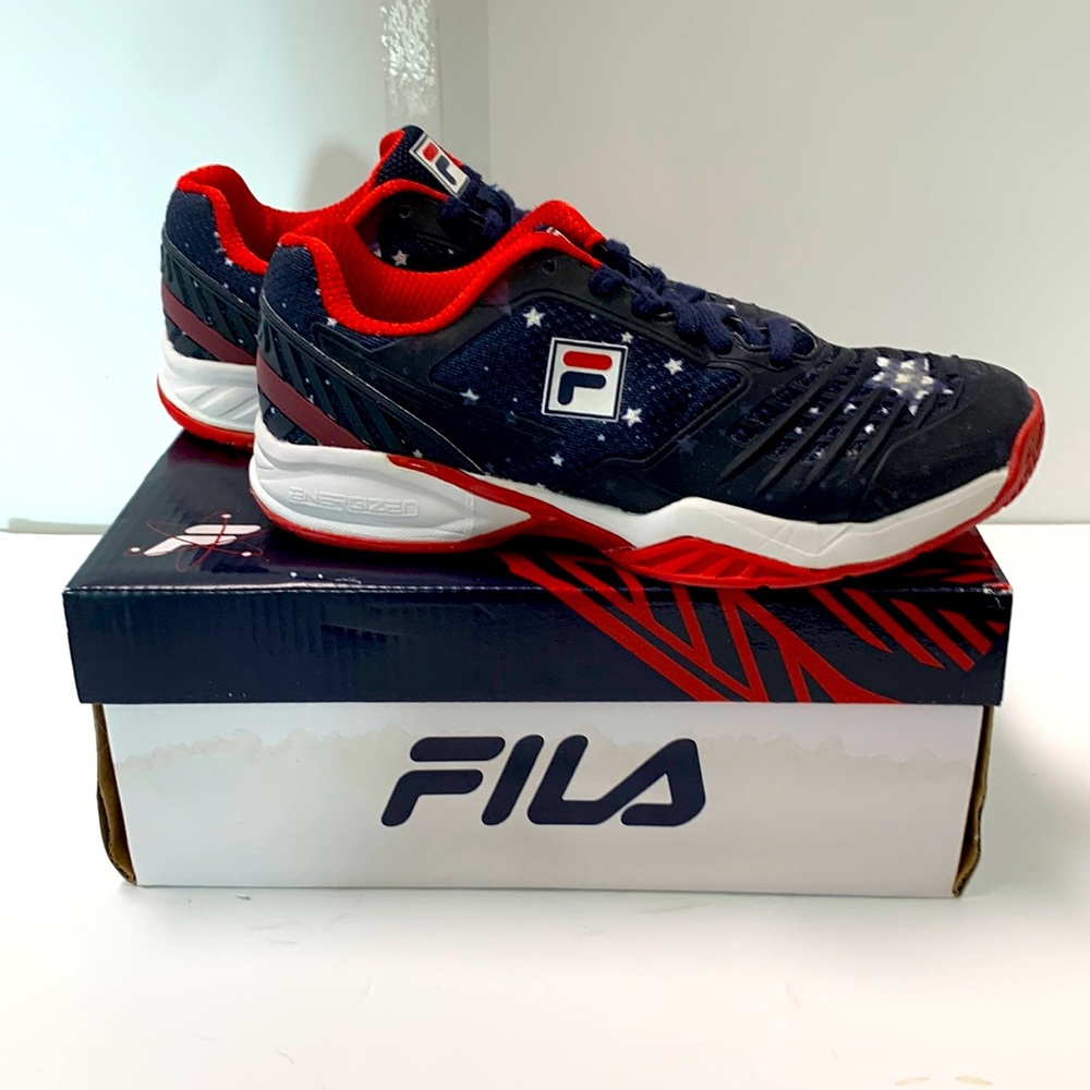 FILA red,white&blue tennis shoe - size 7